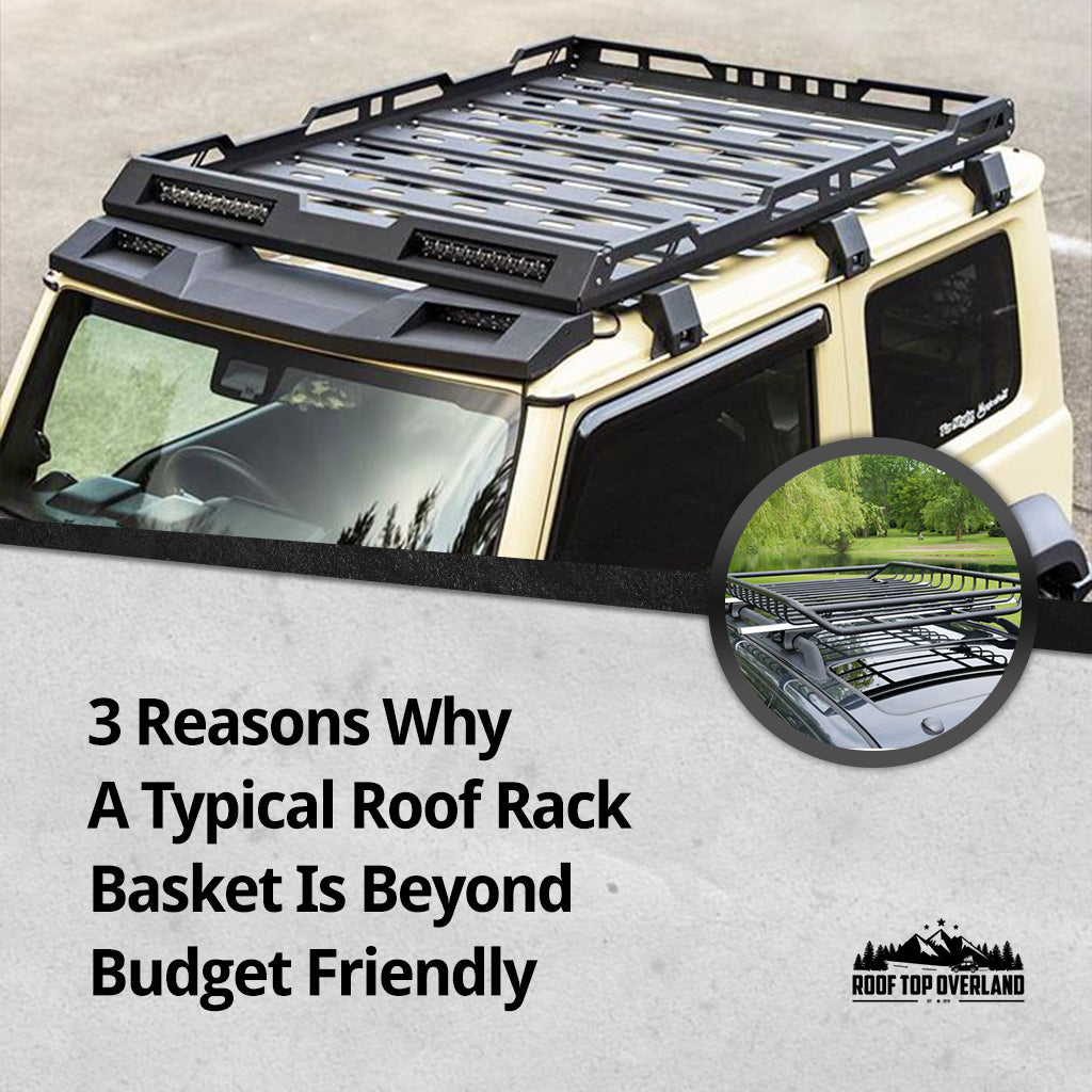 Simple Type Steel Car Roof Cargo Carrier Roof Top Luggage Basket