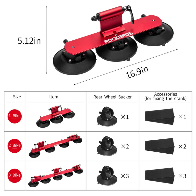 Load image into Gallery viewer, ROCKBROS Suction Cup Bike Rack for Car Roof Quick Release Sucker Mount