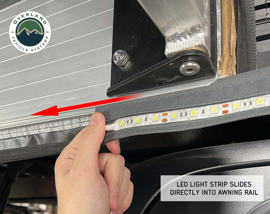 Overland Vehicle Systems Roof Top Tent & Awning Flexible 47inch LED Light With Dimmer & Adaptor