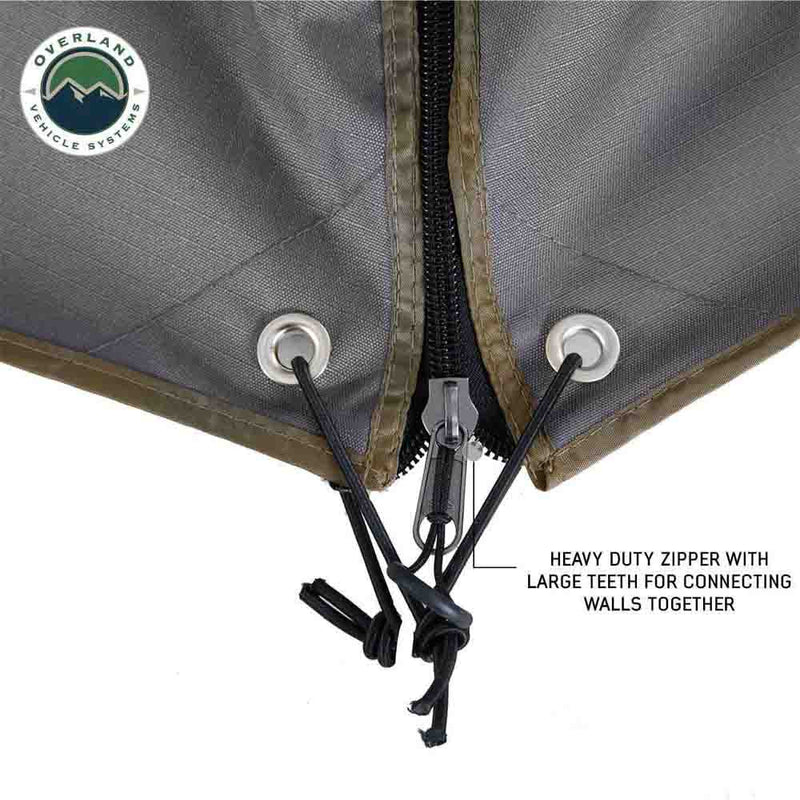 Load image into Gallery viewer, OVS HD Nomadic 270 Degree Awning Wall 1 with Door & Window - Driver Side