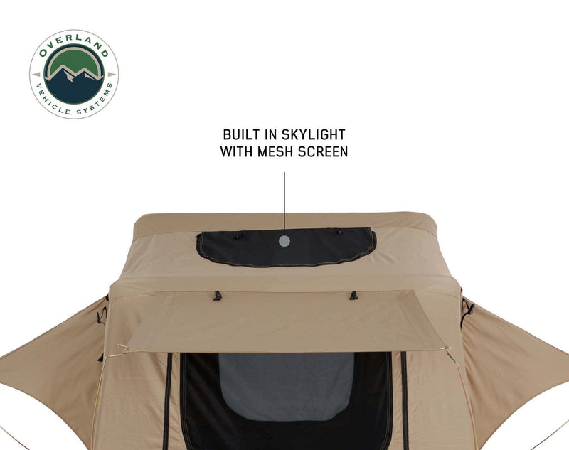 Load image into Gallery viewer, Overland Vehicle Systems OVS TMBK 3 Person Roof Top Tent With Green Rain Fly

