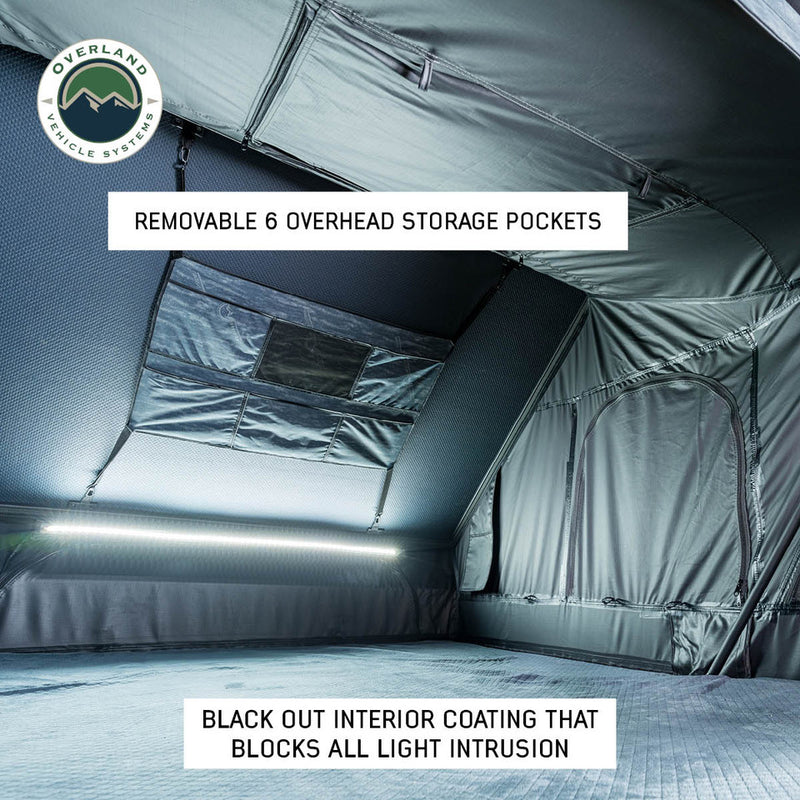 Load image into Gallery viewer, OVS XD Everest Cantilever Aluminum Roof Top Tent - Grey Body & Black Rainfly