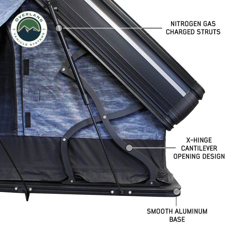 Load image into Gallery viewer, OVS XD Everest Cantilever Aluminum Roof Top Tent - Grey Body & Black Rainfly