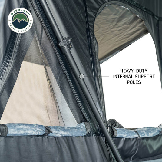 Overland Vehicle Systems XD Everest Cantilever Aluminum Roof Top Tent - Grey Body & Black Rainfly