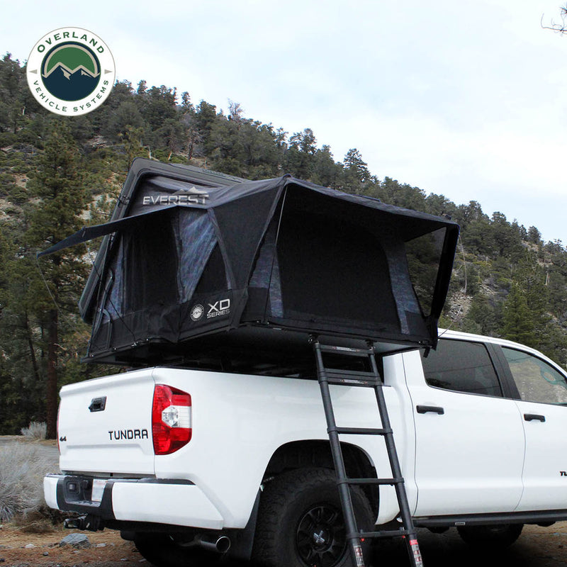 Load image into Gallery viewer, Overland Vehicle Systems XD Everest Cantilever Aluminum Roof Top Tent - Grey Body &amp; Black Rainfly
