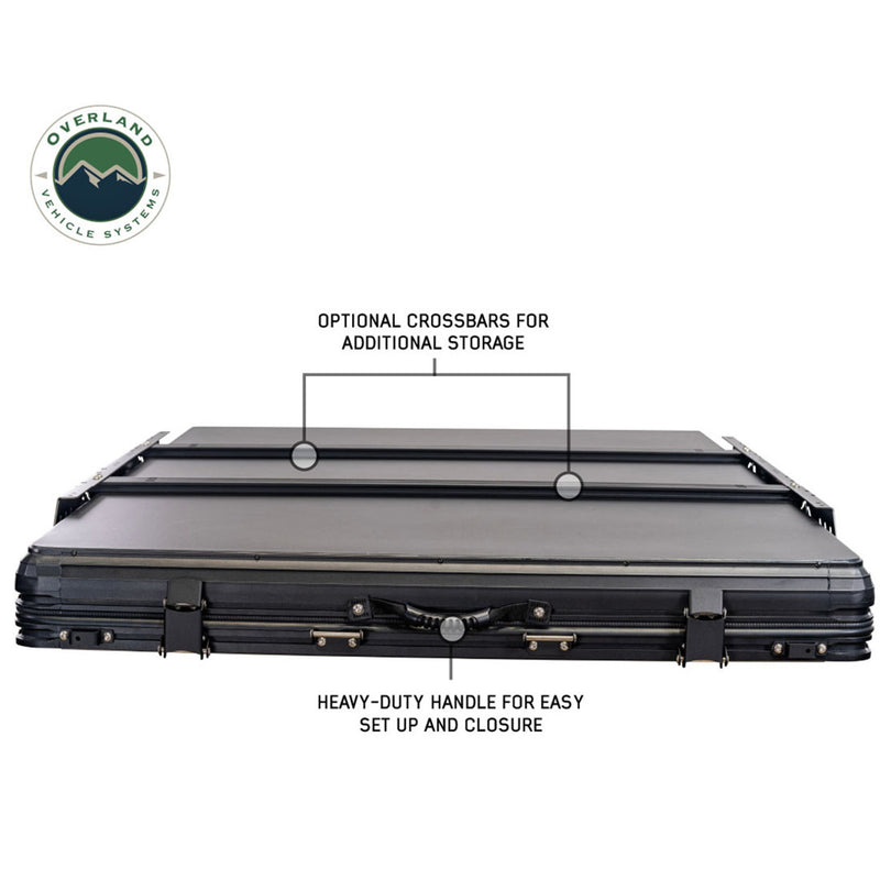 Load image into Gallery viewer, OVS XD Lhotse Clam Shell Aluminum Hard Shell Roof Top Tent, Blue Body & Black Rainfly