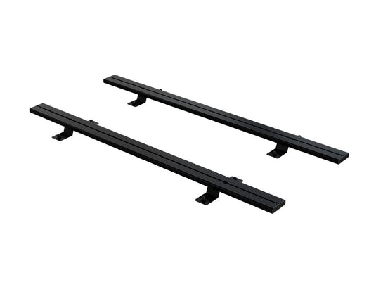 Alt text: inchBlack Front Runner Alu-Cab Roof Top Tent Mount Kit, 1425mm length, isolated on white backgroundinch