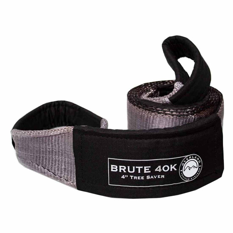 Load image into Gallery viewer, OVS Tree Saver Tow Strap 40,000 lb. 4" x 8' Gray With Black Ends & Storage Bag