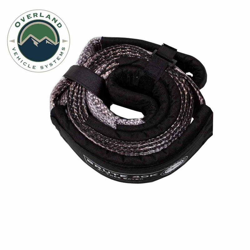 Load image into Gallery viewer, OVS Tree Saver Tow Strap 40,000 lb. 4" x 8' Gray With Black Ends & Storage Bag