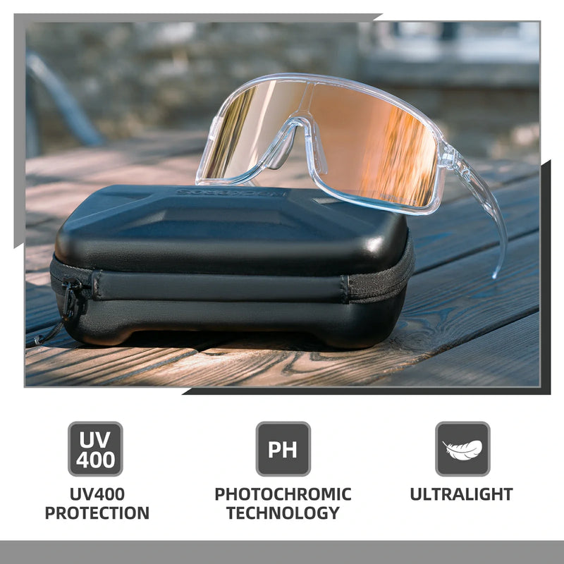 Load image into Gallery viewer, Polarized Photochromic Cycling Sunglasses