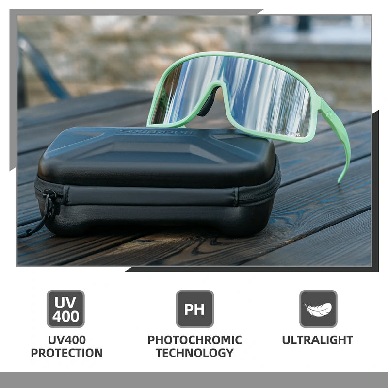 Load image into Gallery viewer, Polarized Photochromic Cycling Sunglasses