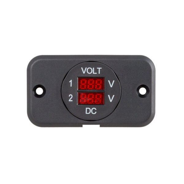 Load image into Gallery viewer, 29mm Panel Mount Dual Volt Meter (9-48Vdc)