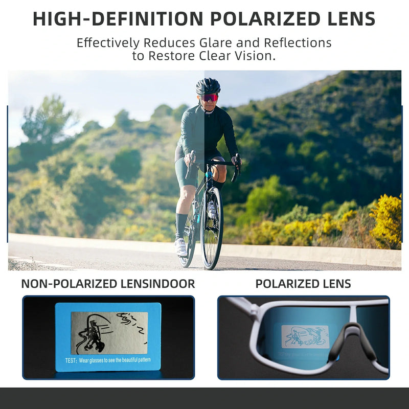 Load image into Gallery viewer, Polarized Photochromic Cycling Sunglasses