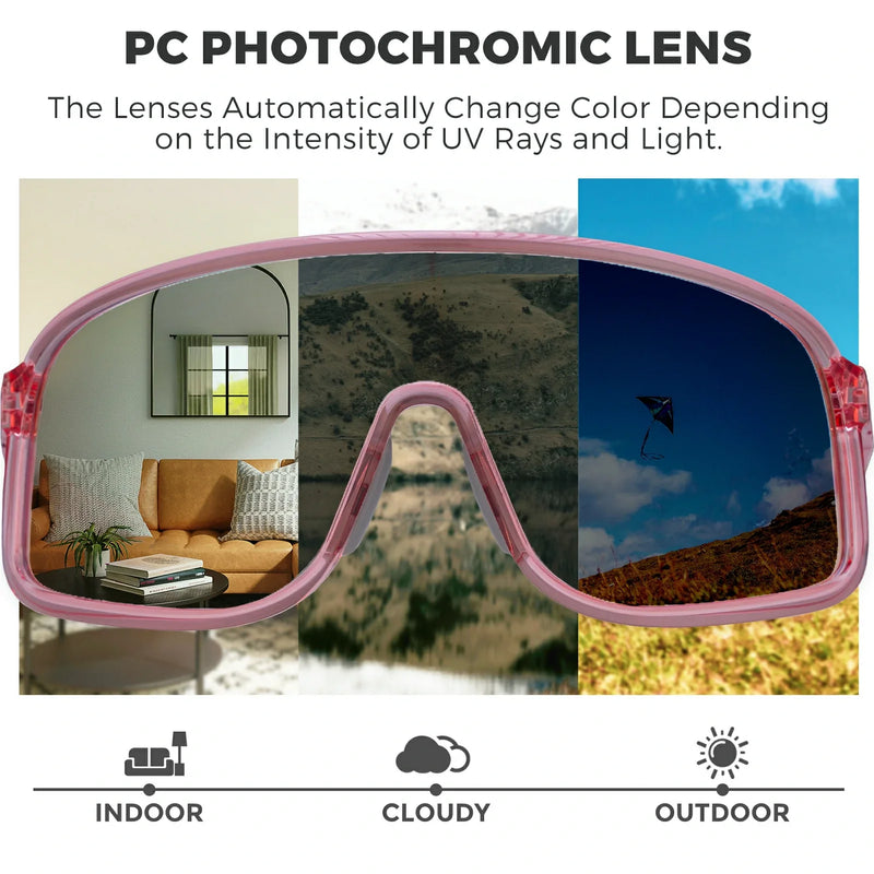 Load image into Gallery viewer, Polarized Photochromic Cycling Sunglasses