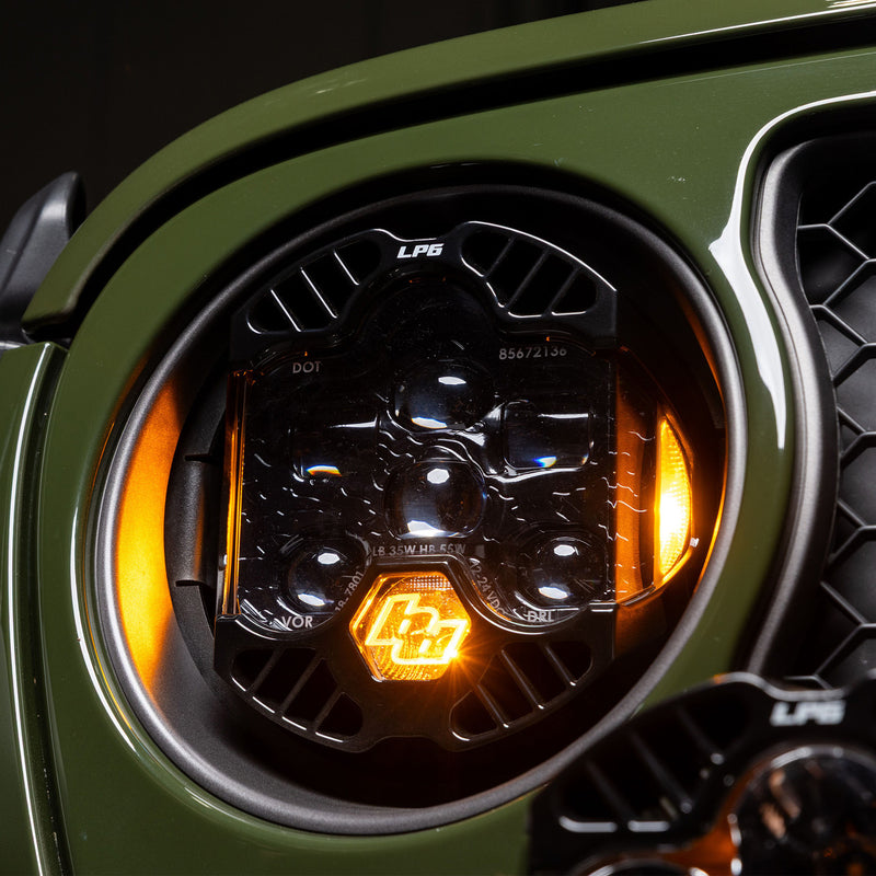 Load image into Gallery viewer, Baja Designs DOT LP6 LED Headlight Kit - Jeep 2018-2025 Wrangler JL; 2020-2025 Gladiator JT; NOTE w/Halogen Headlights