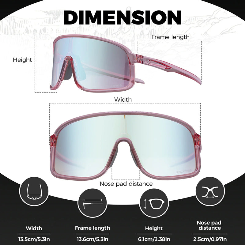 Load image into Gallery viewer, Polarized Photochromic Cycling Sunglasses