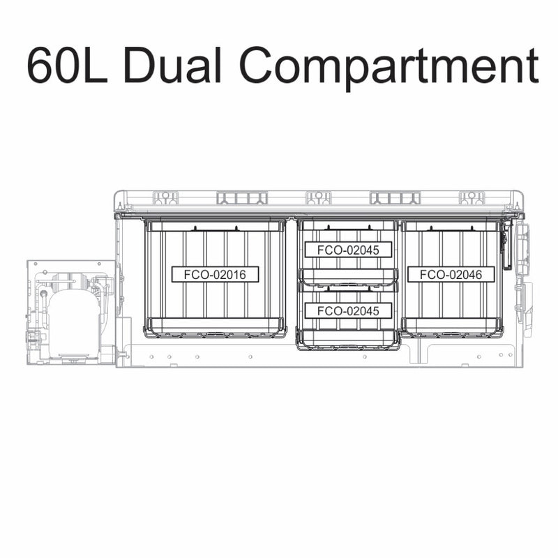Load image into Gallery viewer, 60L Dual-Zone Drawer Refrigerator & Freezer
