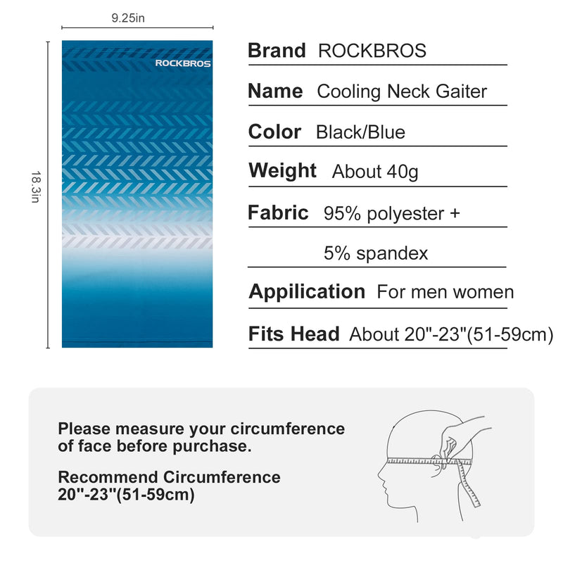 Load image into Gallery viewer, ROCKBROS Cooling Neck Gaiter Face Mask Fishing Scarf Face Cover for Men Women