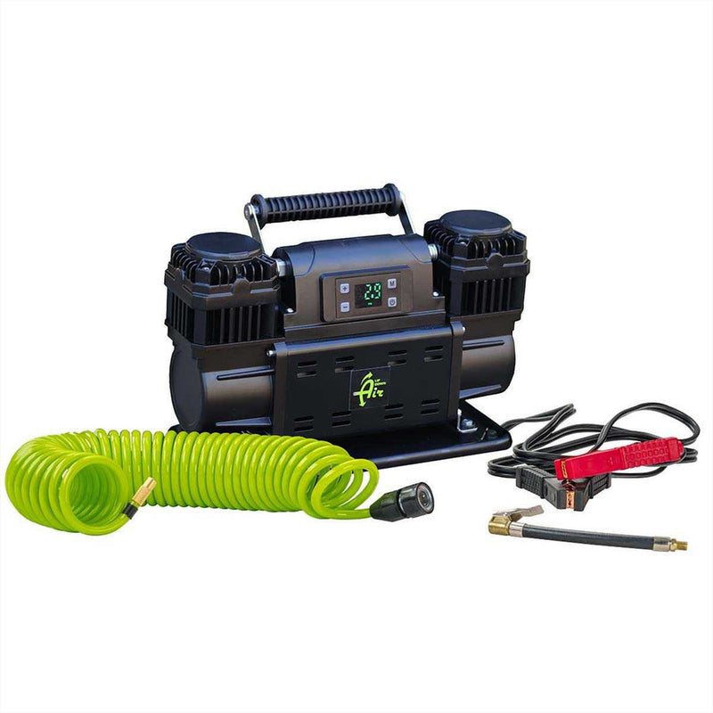 Load image into Gallery viewer, OVS EGOI Portable Single/Dual Motor Air Compressor System With Control Panel, Storage Bag, Hose & Attachments