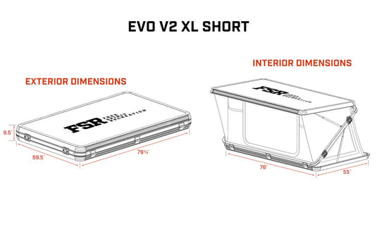 Freespirit Recreation Evolution V2 XL Short - Rooftop Tent