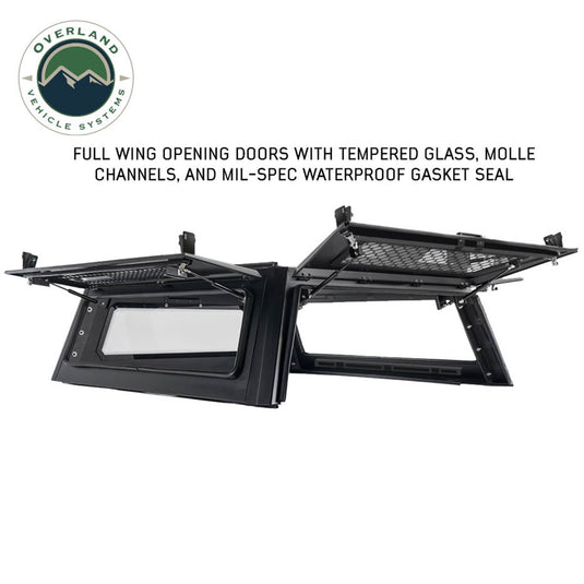 OVS Expedition Pro+ Truck Cap W/ Full Windows, Wing Doors, and 3rd Brake Light