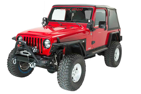 Fishbone Offroad 1997-2006 TJ Wrangler Piranha Front Bumper with Stinger