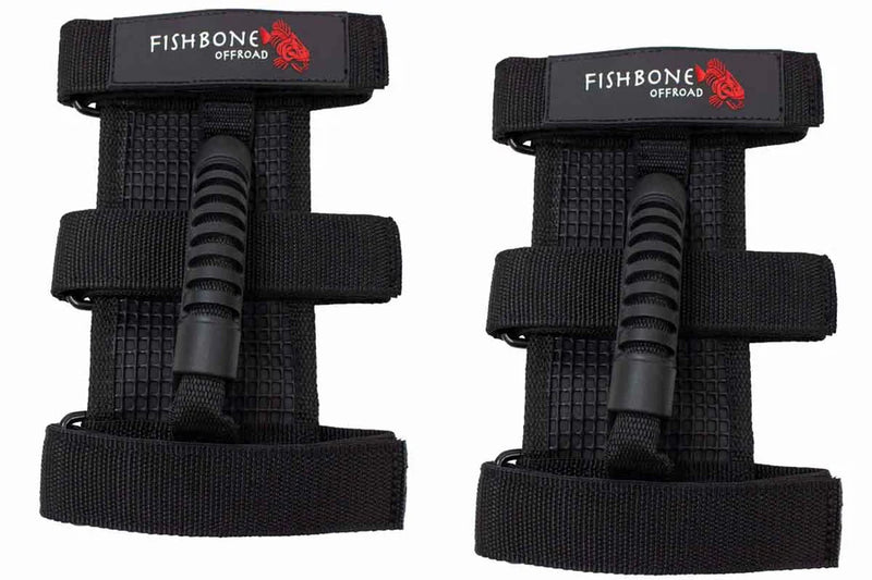 Load image into Gallery viewer, Fishbone Offroad Jeep Wrangler Grab Handles w/ Three Straps
