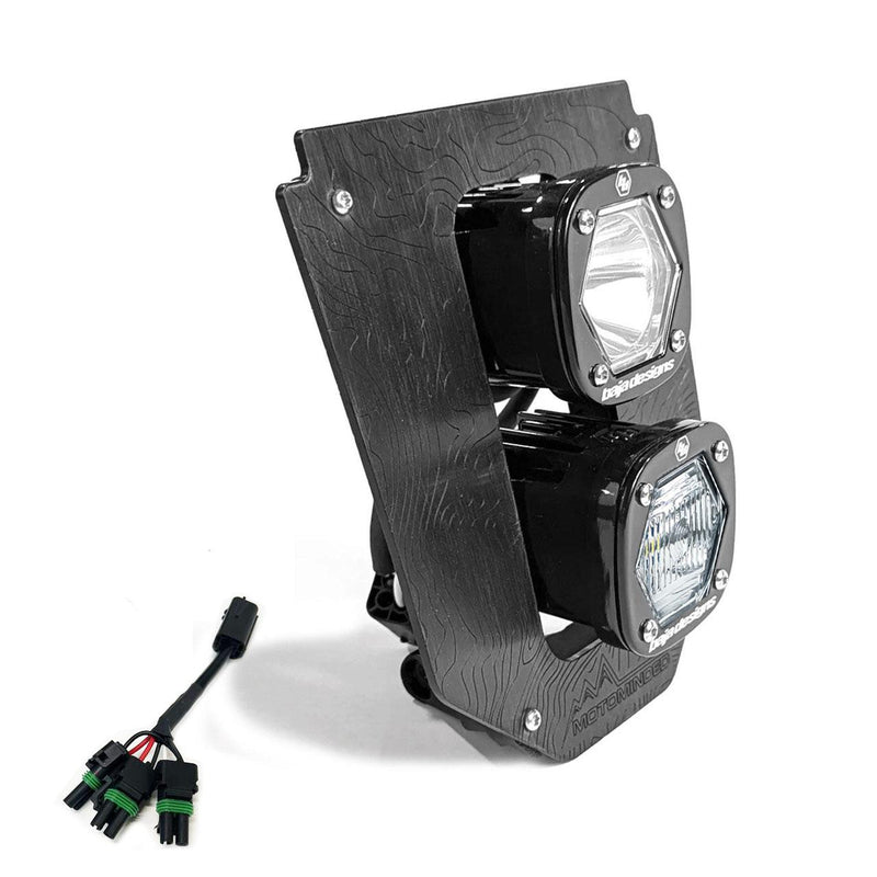 Load image into Gallery viewer, Baja Designs Husqvarna Dual S1 "Gemini" (D/C) LED Headlight Kit w/ Hi-Low Harness - 2024-2025 Husqvarna FE-S