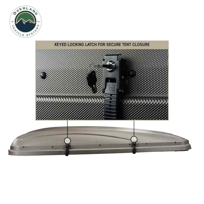 Load image into Gallery viewer, Overland Vehicle Systems HD Bundu Hard Shell Roof Top Tent-Grey Body & Green Rainfly