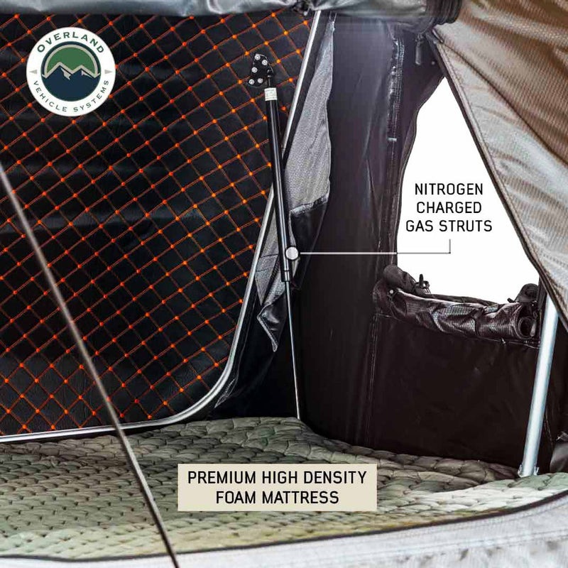 Load image into Gallery viewer, Overland Vehicle Systems HD Bundu Hard Shell Roof Top Tent-Grey Body & Green Rainfly
