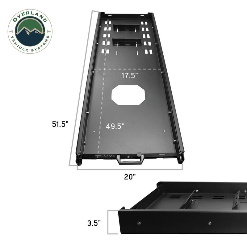 Load image into Gallery viewer, OVS Heavy Duty Fridge Slide - Black Powder Coat Universal