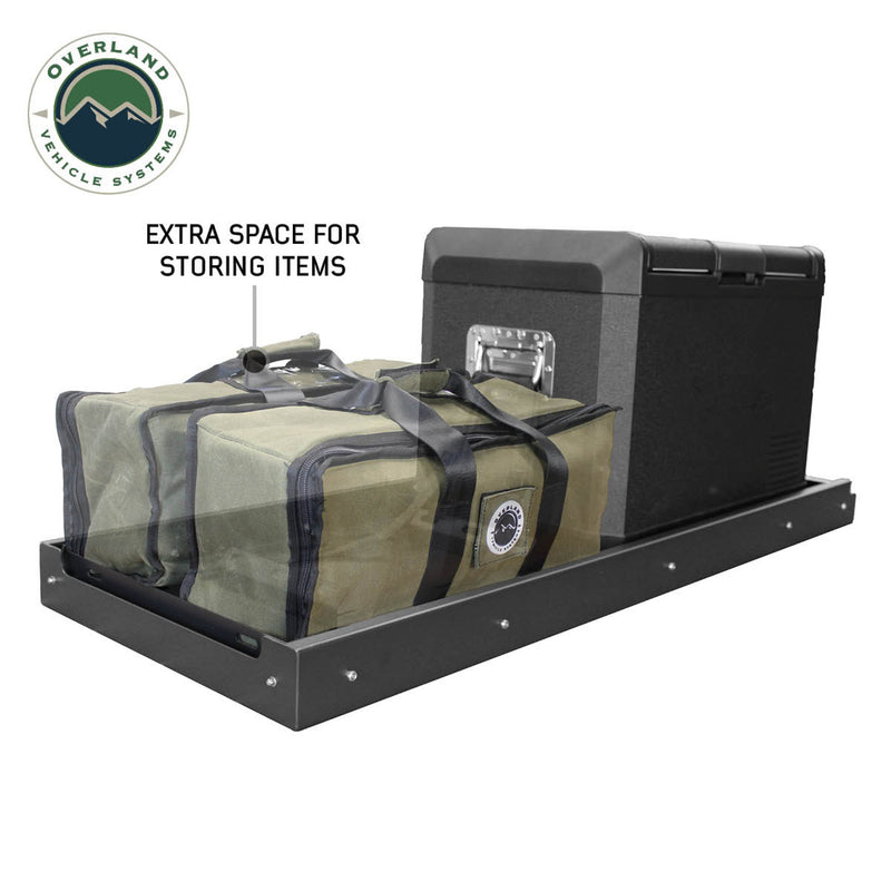 Load image into Gallery viewer, OVS Heavy Duty Fridge Slide - Black Powder Coat Universal