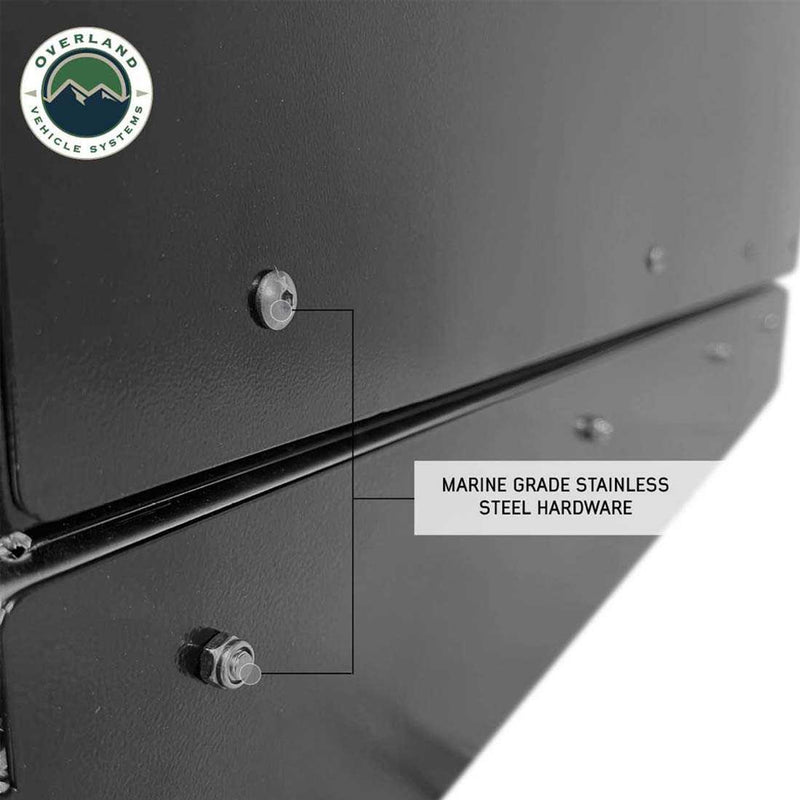 Load image into Gallery viewer, OVS Highline Slide Out Camping Storage System - Black Powder Coat