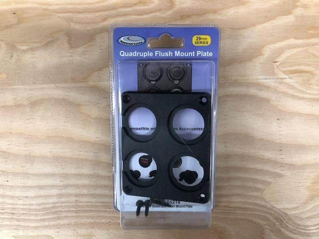 Load image into Gallery viewer, 29mm Quadruple Flush Mount Plate