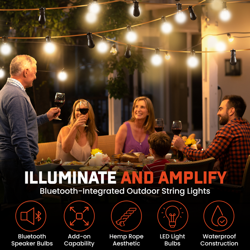 Load image into Gallery viewer, LED / Speaker String Lights - Clearance