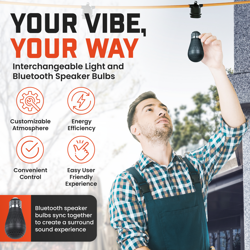 Load image into Gallery viewer, LED / Speaker String Lights - Clearance