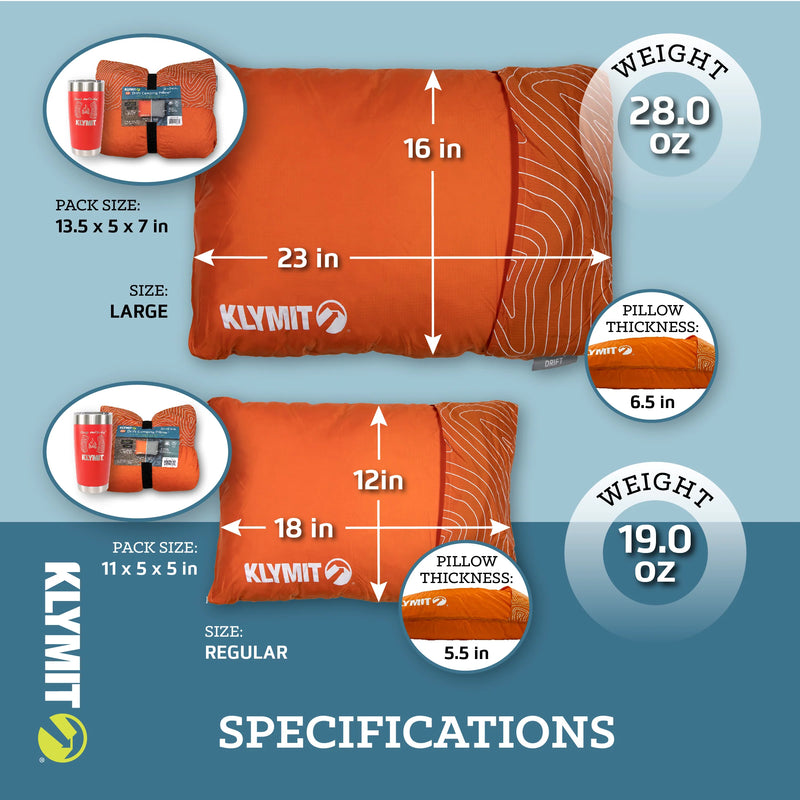 Load image into Gallery viewer, Klymit Drift Camp Pillows - Green