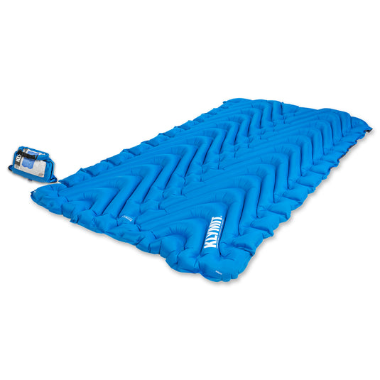 Klymit Double V Sleeping Pad - AngledWithBag