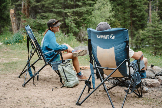 Relax in Style: Klymit Switchback Camp Chair in Captivating Blue