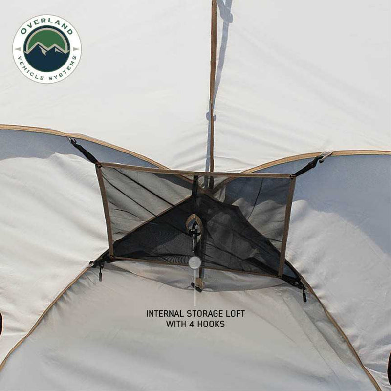 Load image into Gallery viewer, Overland Vehicle Systems LD TACT Truck Bed Tents - Tan Body & Green Rainfly