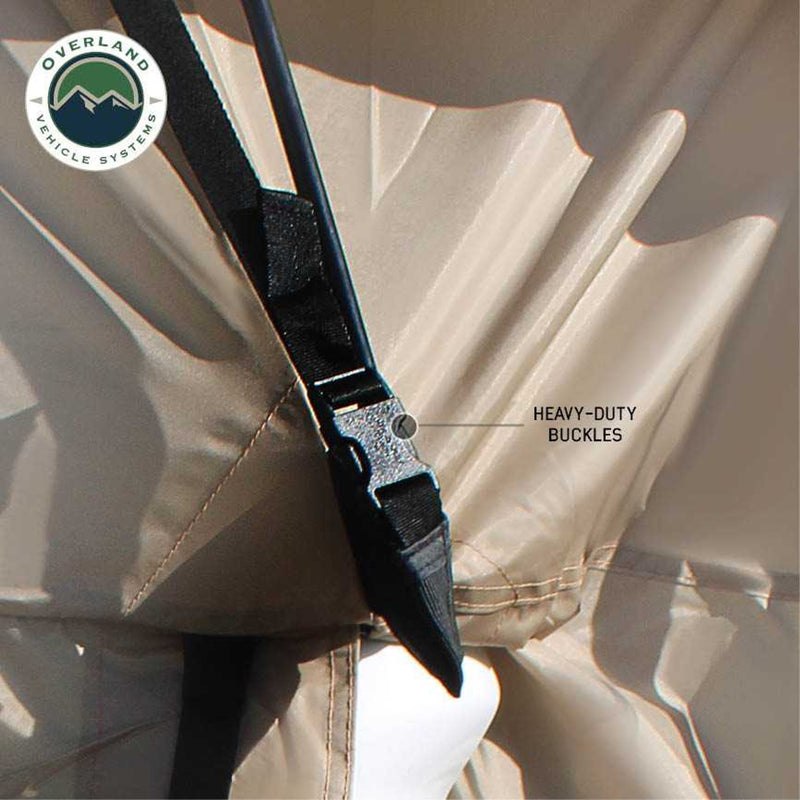 Load image into Gallery viewer, Overland Vehicle Systems LD TACT Truck Bed Tents - Tan Body & Green Rainfly