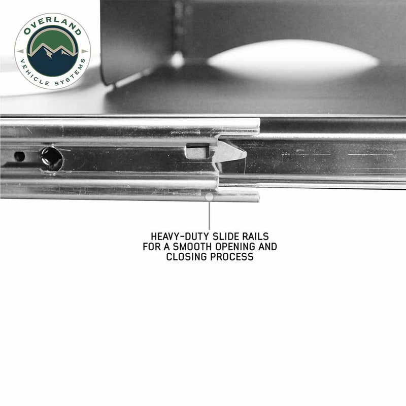 Load image into Gallery viewer, OVS Large Refrigerator Tray and Sink Slide - Black Powder Coat Universal