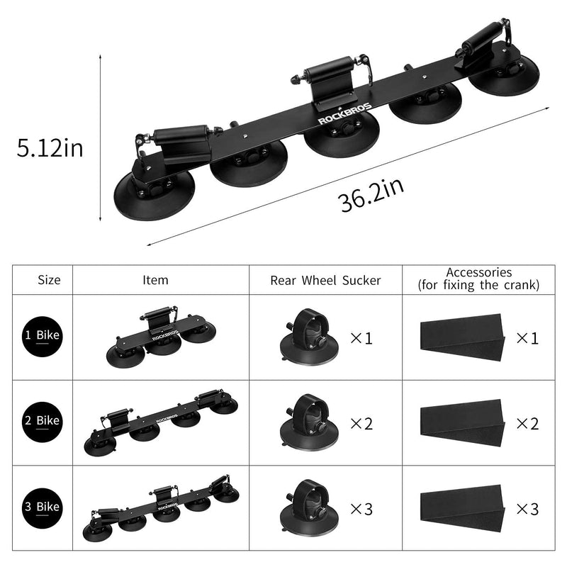 Load image into Gallery viewer, ROCKBROS Suction Cup Bike Rack for Car Roof Quick Release Sucker Mount