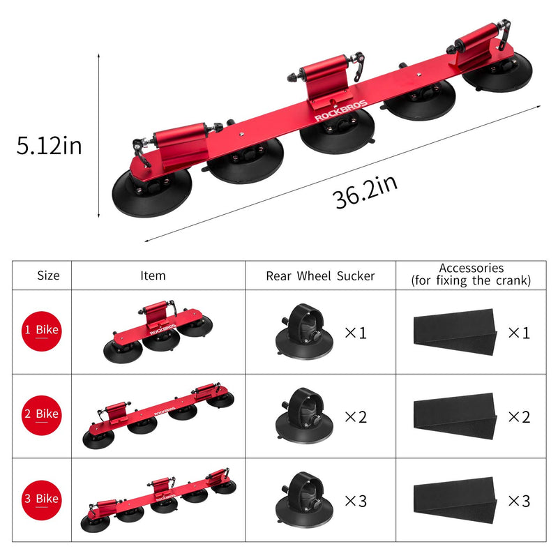 Load image into Gallery viewer, ROCKBROS Suction Cup Bike Rack for Car Roof Quick Release Sucker Mount