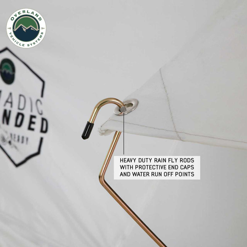 Load image into Gallery viewer, OVS HD Nomadic 3 Arctic White Extended Soft Shell Roof Top Tent, White Body Dark Grey Rainfly