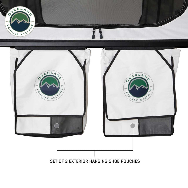 Load image into Gallery viewer, OVS HD Nomadic 3 Arctic White Extended Soft Shell Roof Top Tent, White Body Dark Grey Rainfly