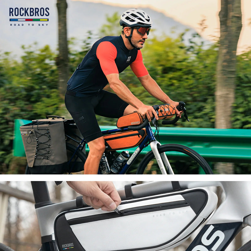 Load image into Gallery viewer, ROCKBROS Bike Triangle Bag-Road to sky
