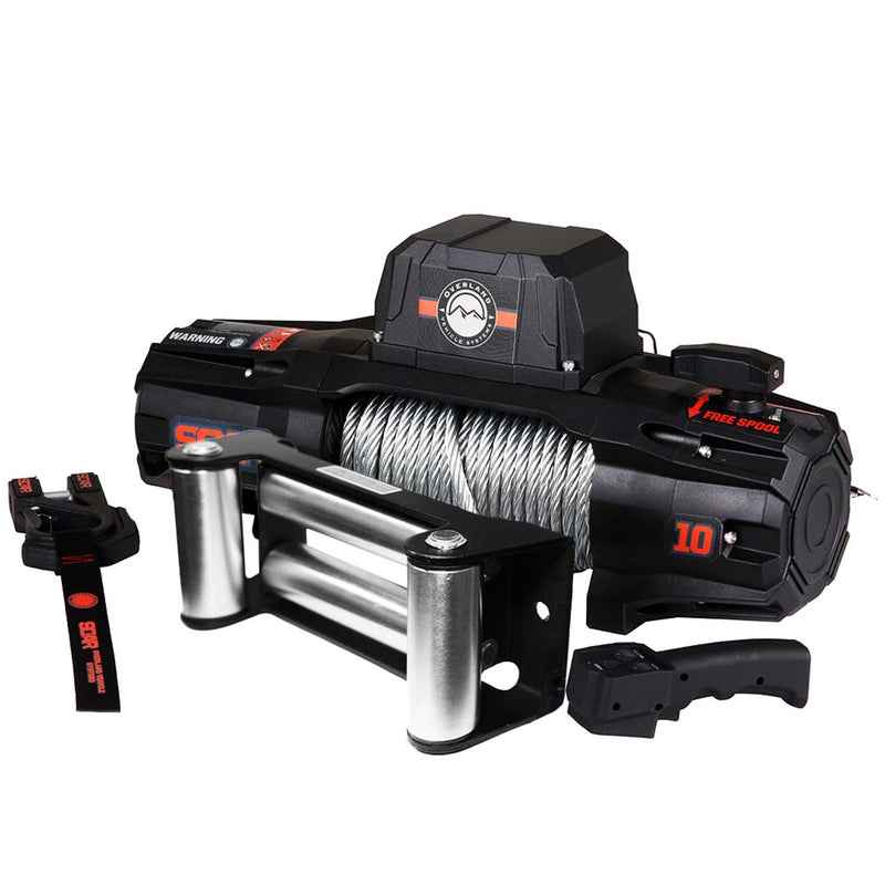 Load image into Gallery viewer, Overland Vehicle Systems SCAR 10 - 10,000 Lbs. Rated Steel Cable Winch