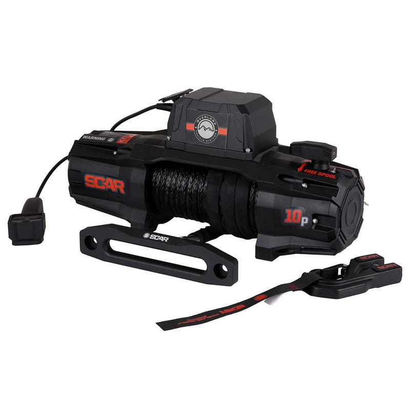 Load image into Gallery viewer, Overland Vehicle Systems SCAR 10S - 10,000 Lbs. Rated Synthetic Rope Winch