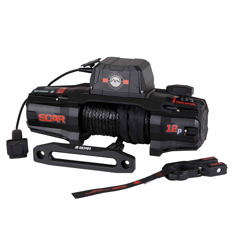 Load image into Gallery viewer, Overland Vehicle Systems SCAR 12S - 12,000 Lbs. Rated Synthetic Rope Winch